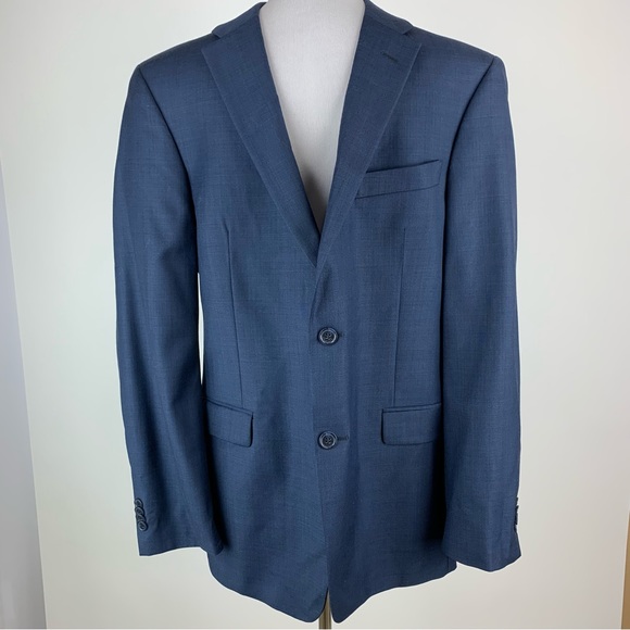 Tommy Hilfiger Suiting Wool Navy Blazer 40 Regular